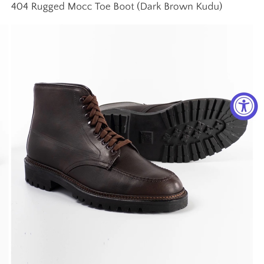 ALDEN 404 Rugged Mocc Toe Boot